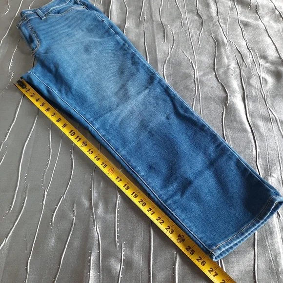 Old Navy O.G. Straight High Rise Jeans Womens Size 14 Cozy Lined - Picture 7 of 12